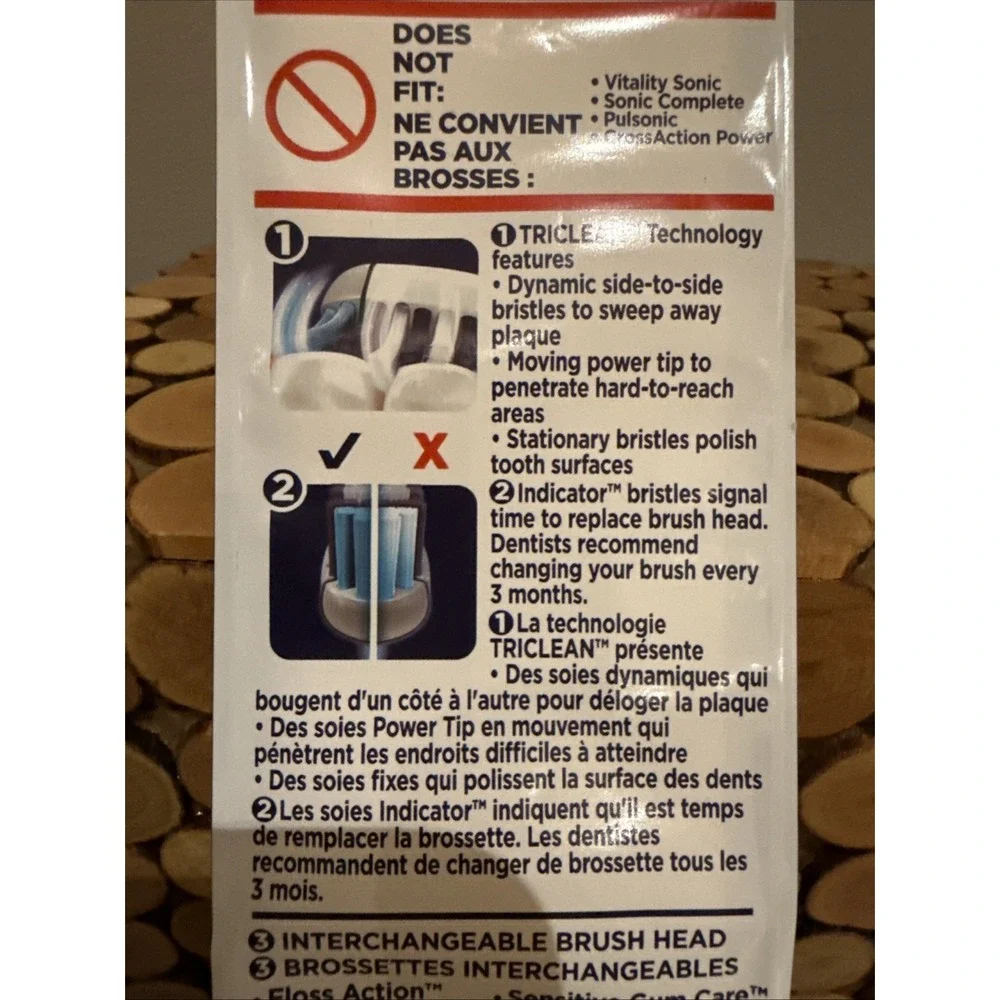 Oral-B Professional Deep Sweep Brush Head Replacement Braun Triple Action Clean‎